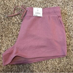 Auden Mauve Fleece Shorts